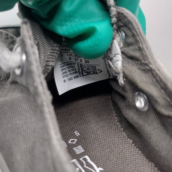 Converse All Star Shoes Womens Size 7 Shoreline Low Top grey white Sneakers - Picture 6 of 6